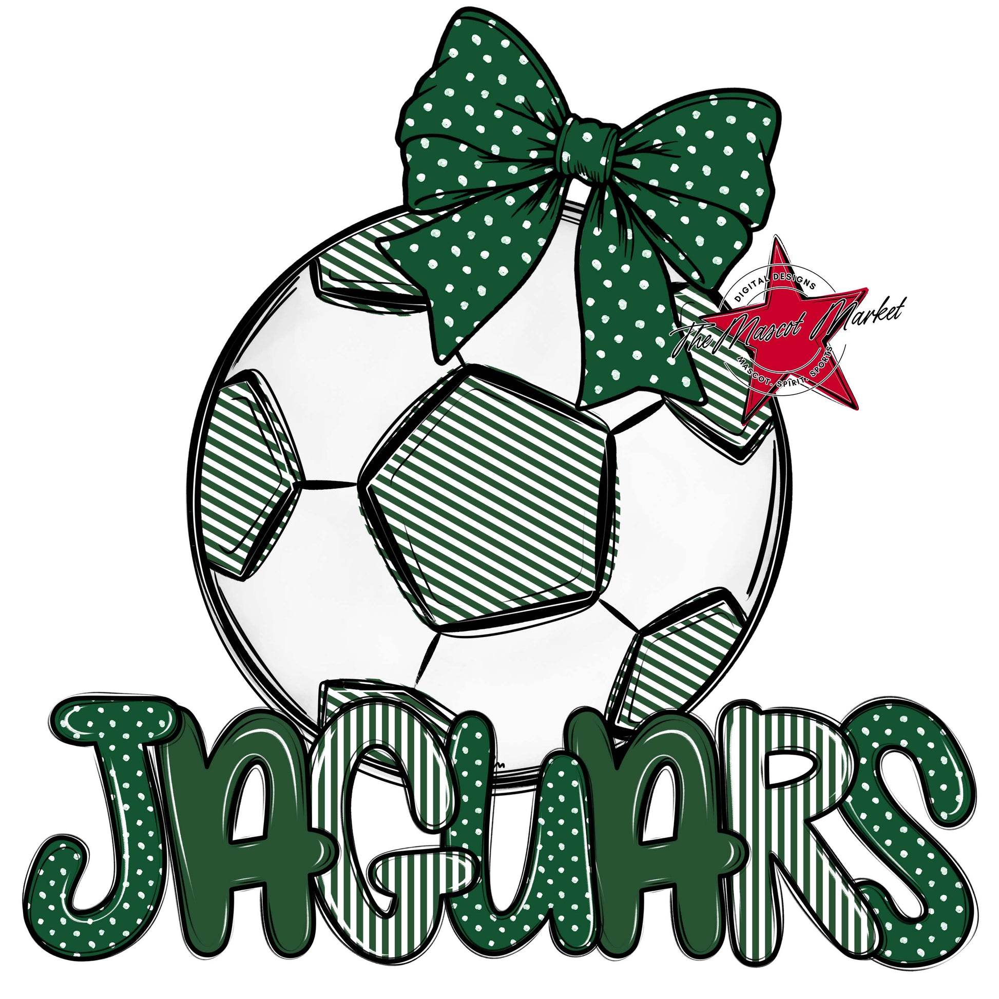 Jaguars Soccer Spirit Design-Green