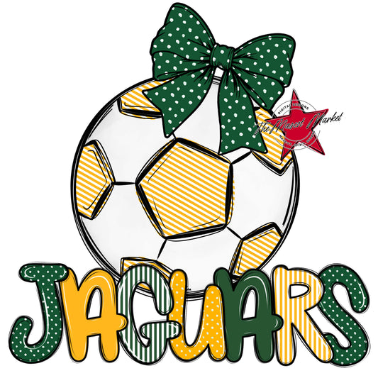 Jaguars Soccer Spirit Design-Green & Yellow