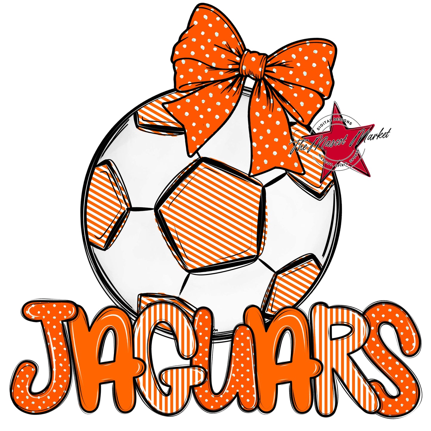 Jaguars Soccer Spirit Design-Orange