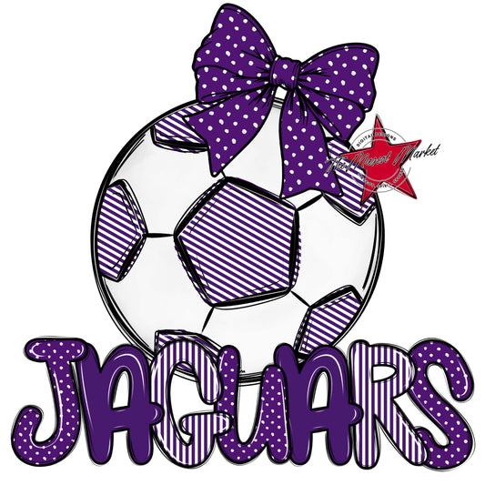 Jaguars Soccer Spirit Design-Purple