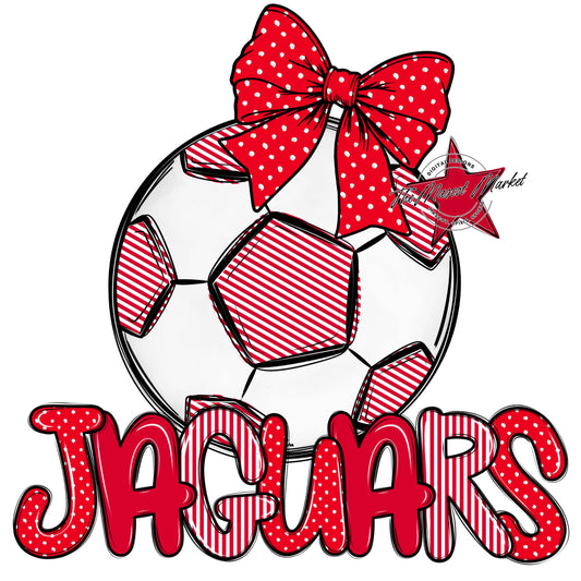 Jaguars Soccer Spirit Design-Red