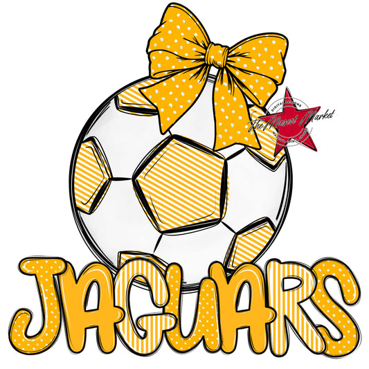 Jaguars Soccer Spirit Design-Yellow