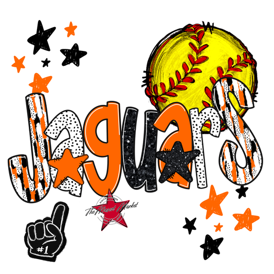 Jaguars Softball Scrape-Orange