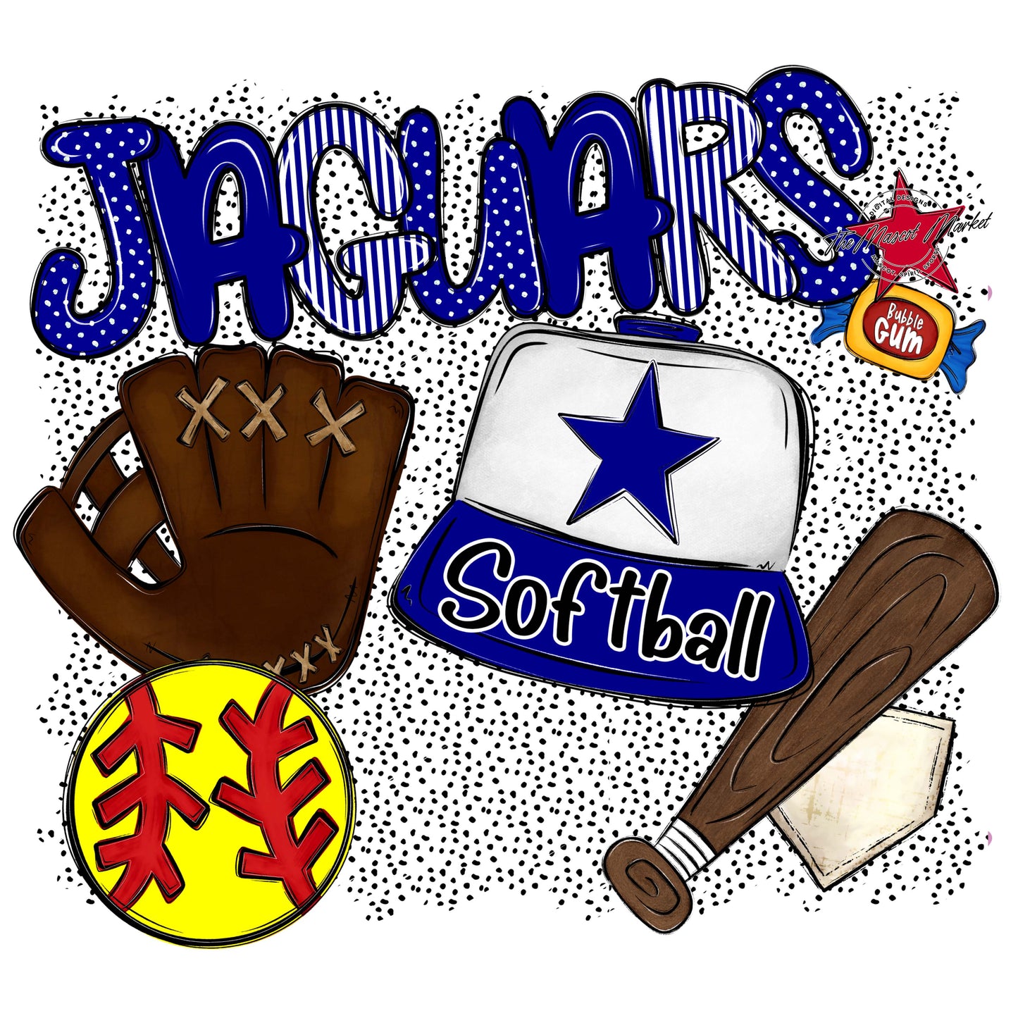 Jaguars Softball Spirit-Blue