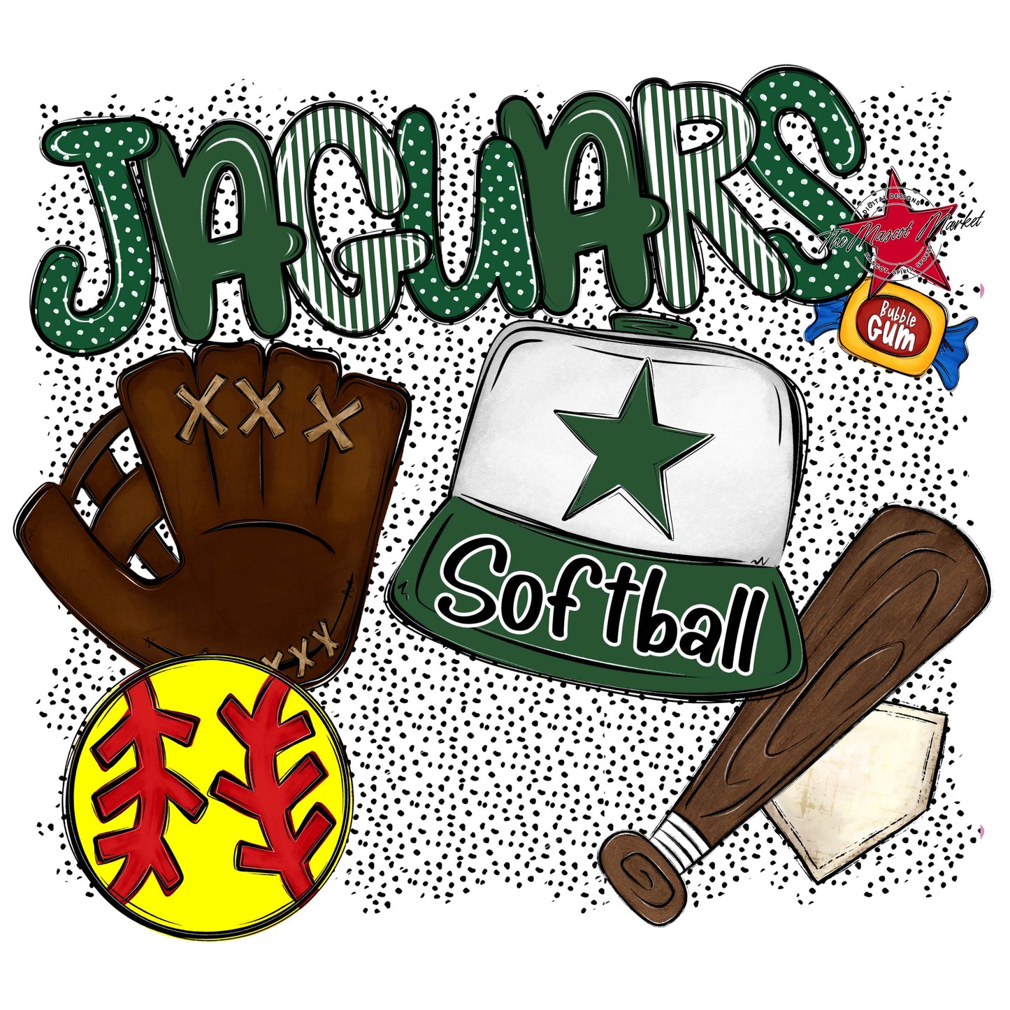 Jaguars Softball Spirit-Green