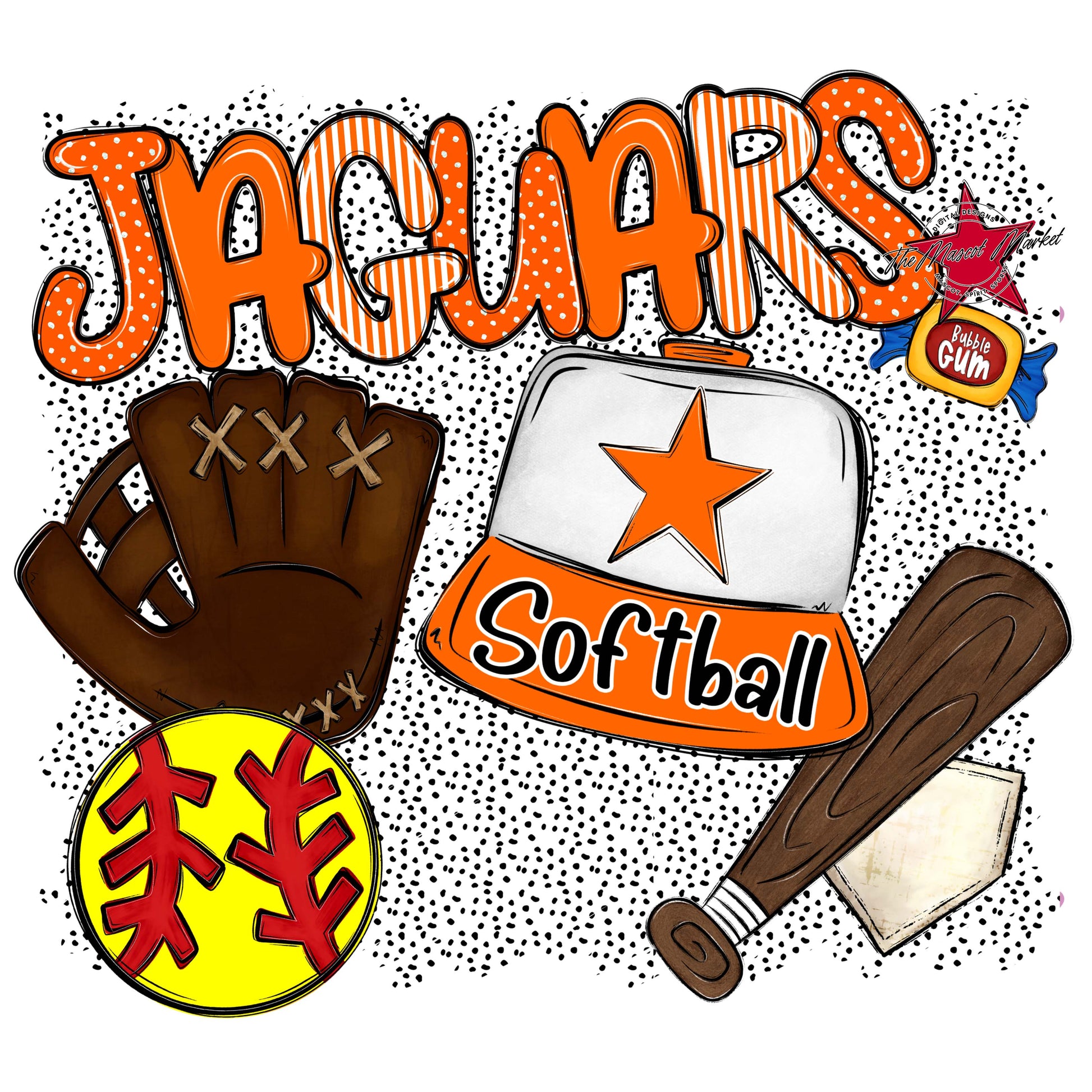 Jaguars Softball Spirit-Orange