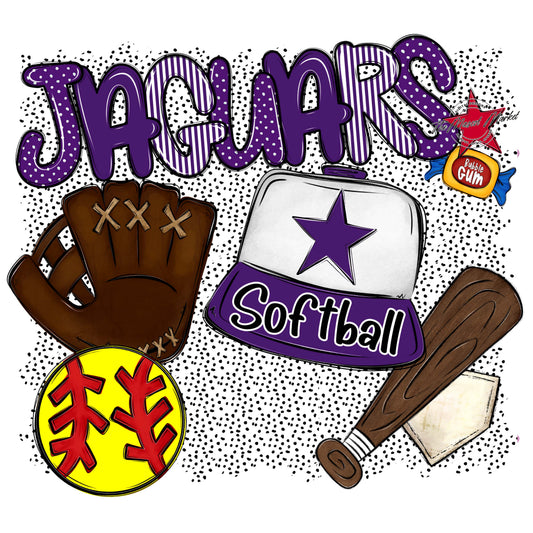 Jaguars Softball Spirit-Purple