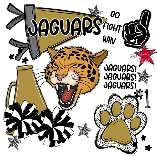 Jaguars Spirit Design-Gold