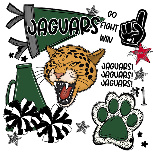 Jaguars Spirit Design-Green