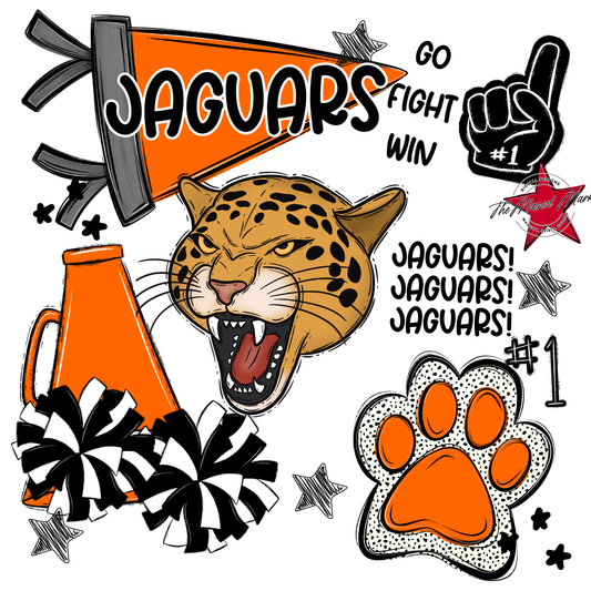 Jaguars Spirit Design-Orange