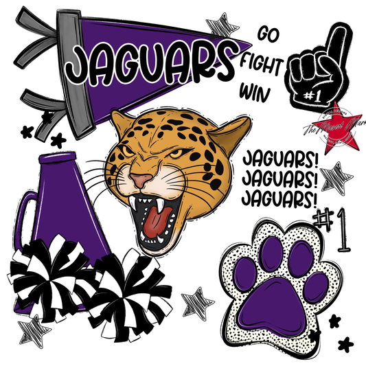 Jaguars Spirit Design-Purple