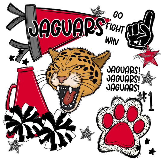 Jaguars Spirit Design-Red