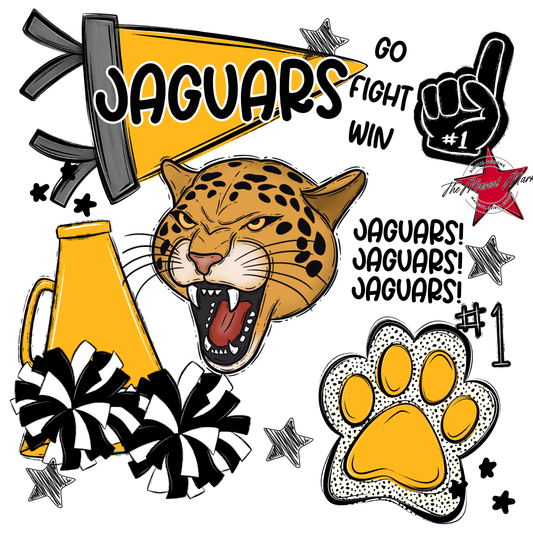 Jaguars Spirit Design-Yellow