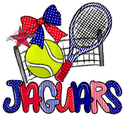 Jaguars Tennis Spirit Design-Blue & Red