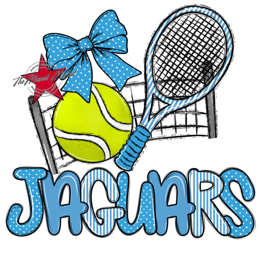 Jaguars Tennis Spirit Design-Carolina Blue