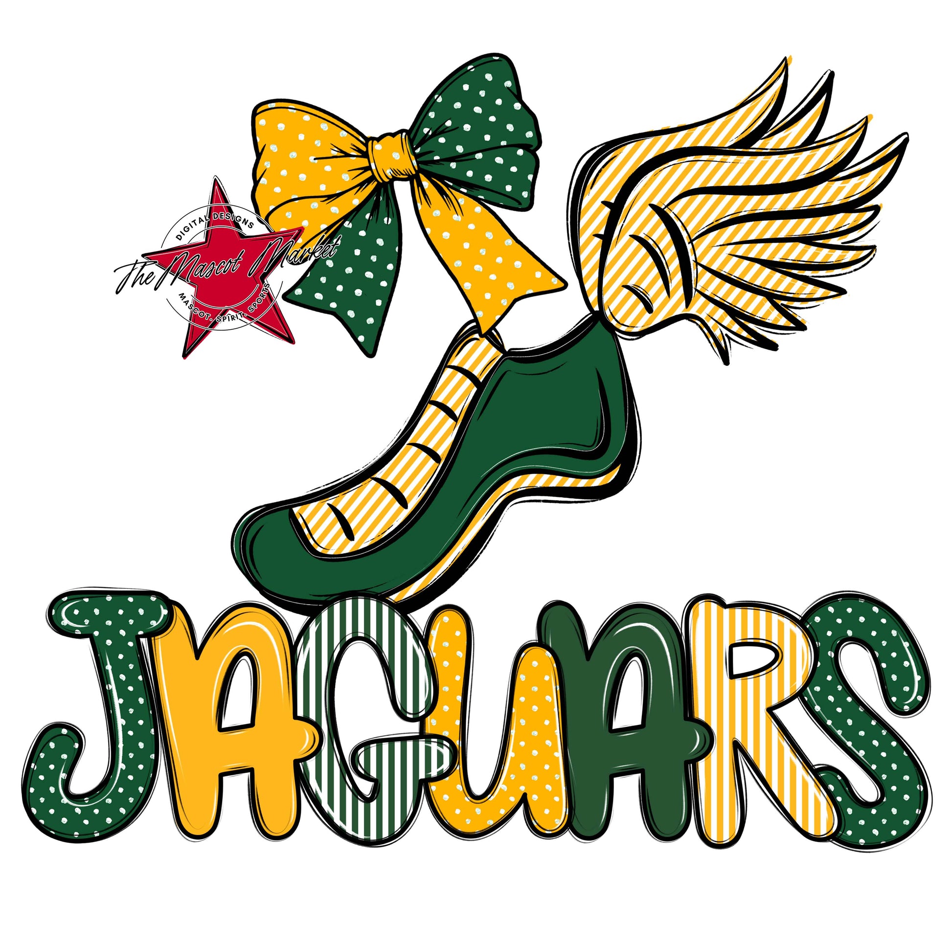 Jaguars Track Spirit Design-Green & Yellow