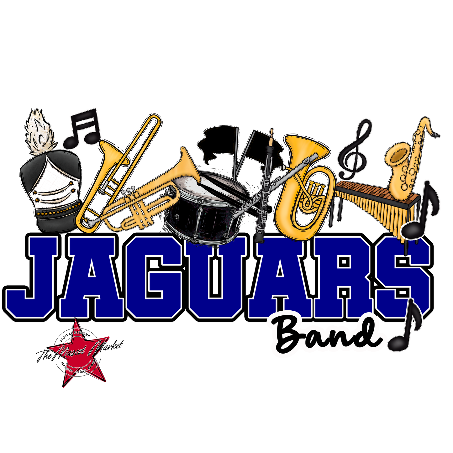 Jaguars Varsity Band-Blue