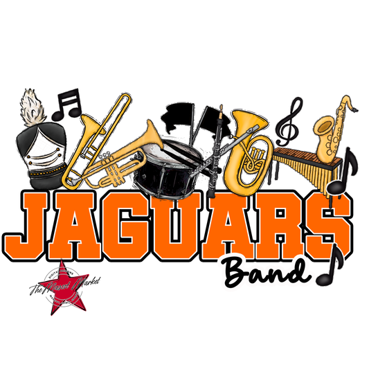 Jaguars Varsity Band-Orange