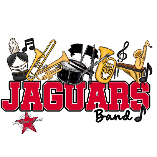 Jaguars Varsity Band-Red