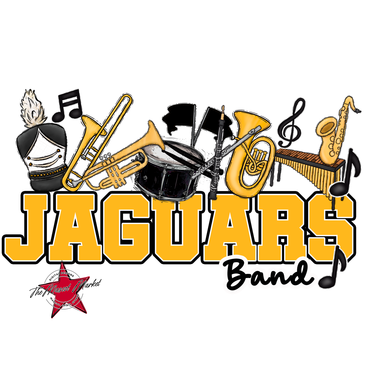 Jaguars Varsity Band-Yellow
