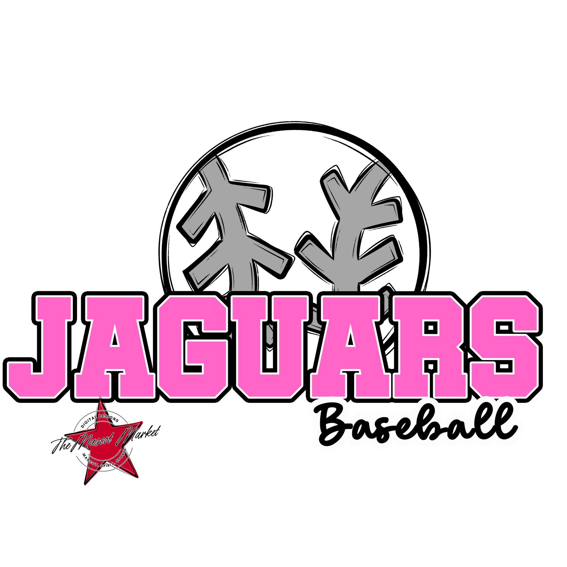 Jaguars Varsity Baseball-Baby Pink