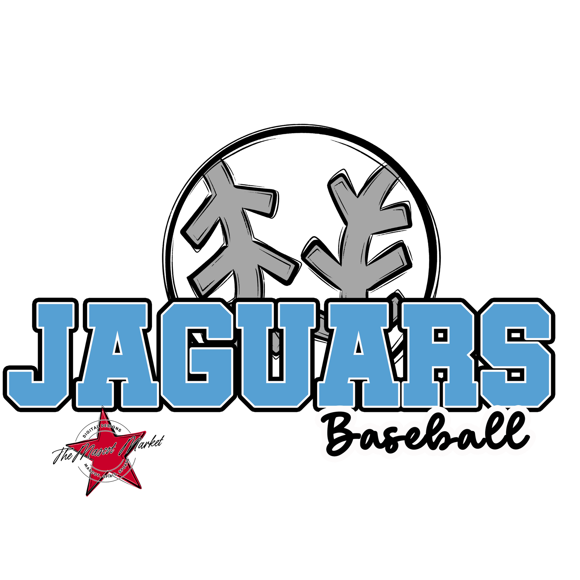 Jaguars Varsity Baseball-Carolina Blue