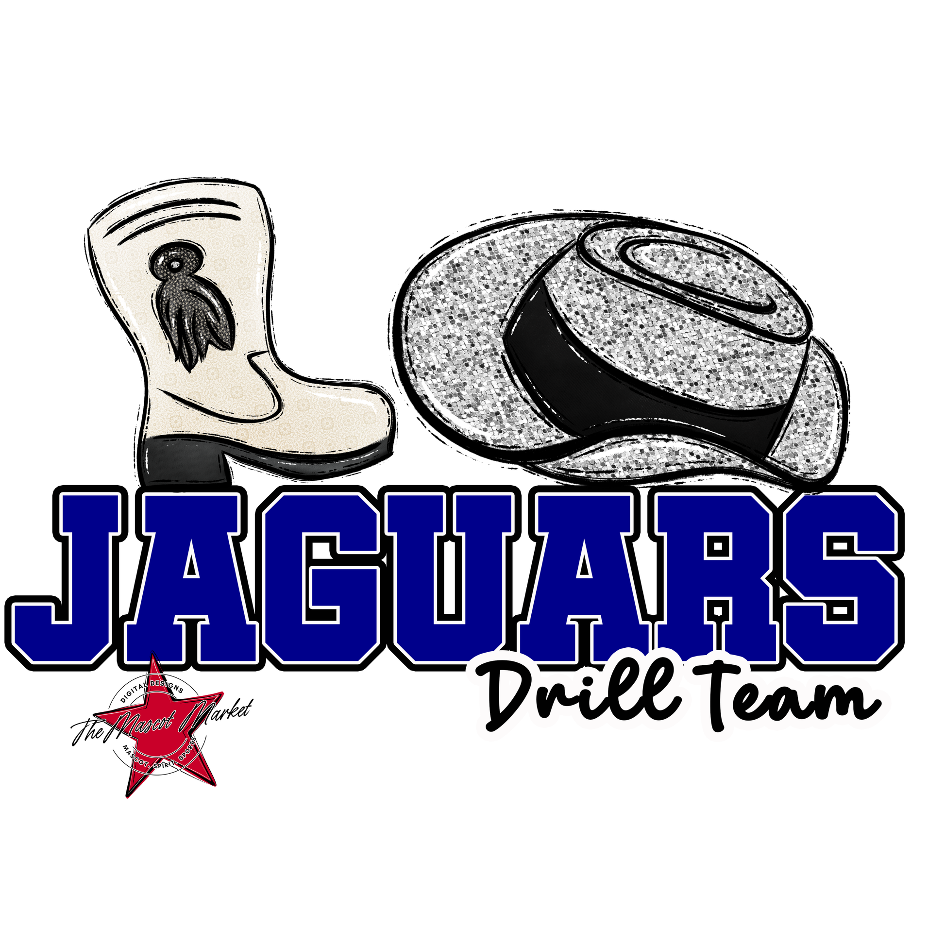 Jaguars Varsity Drillteam-Blue