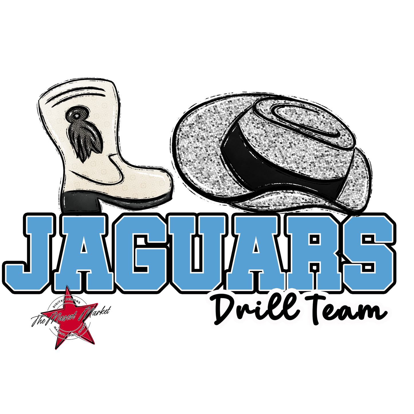 Jaguars Varsity Drillteam-Carolina Blue