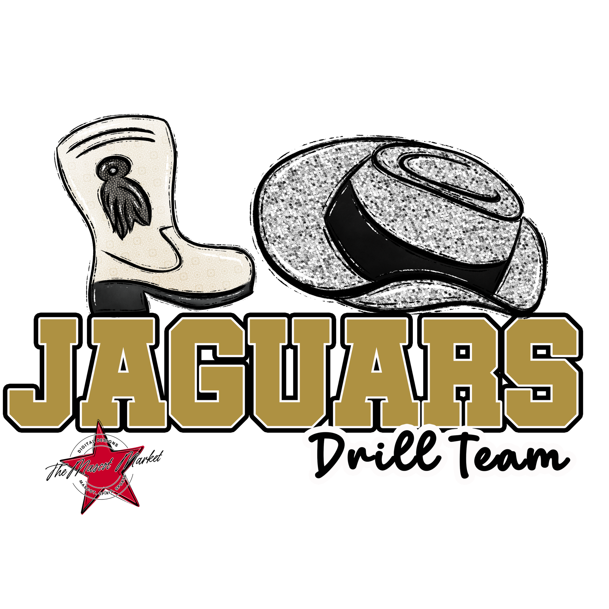 Jaguars Varsity Drillteam-Gold