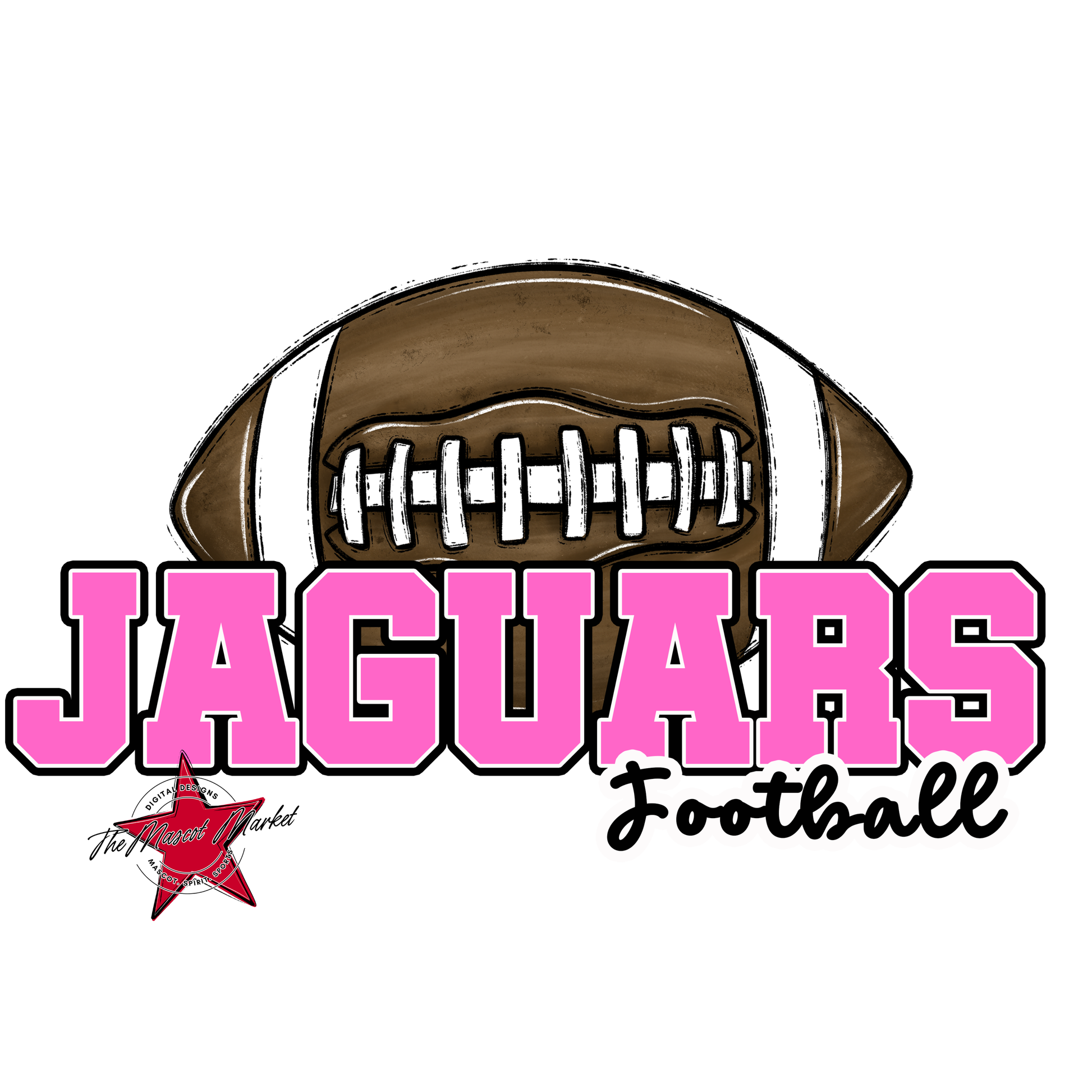 Jaguars Varsity Football-Baby Pink