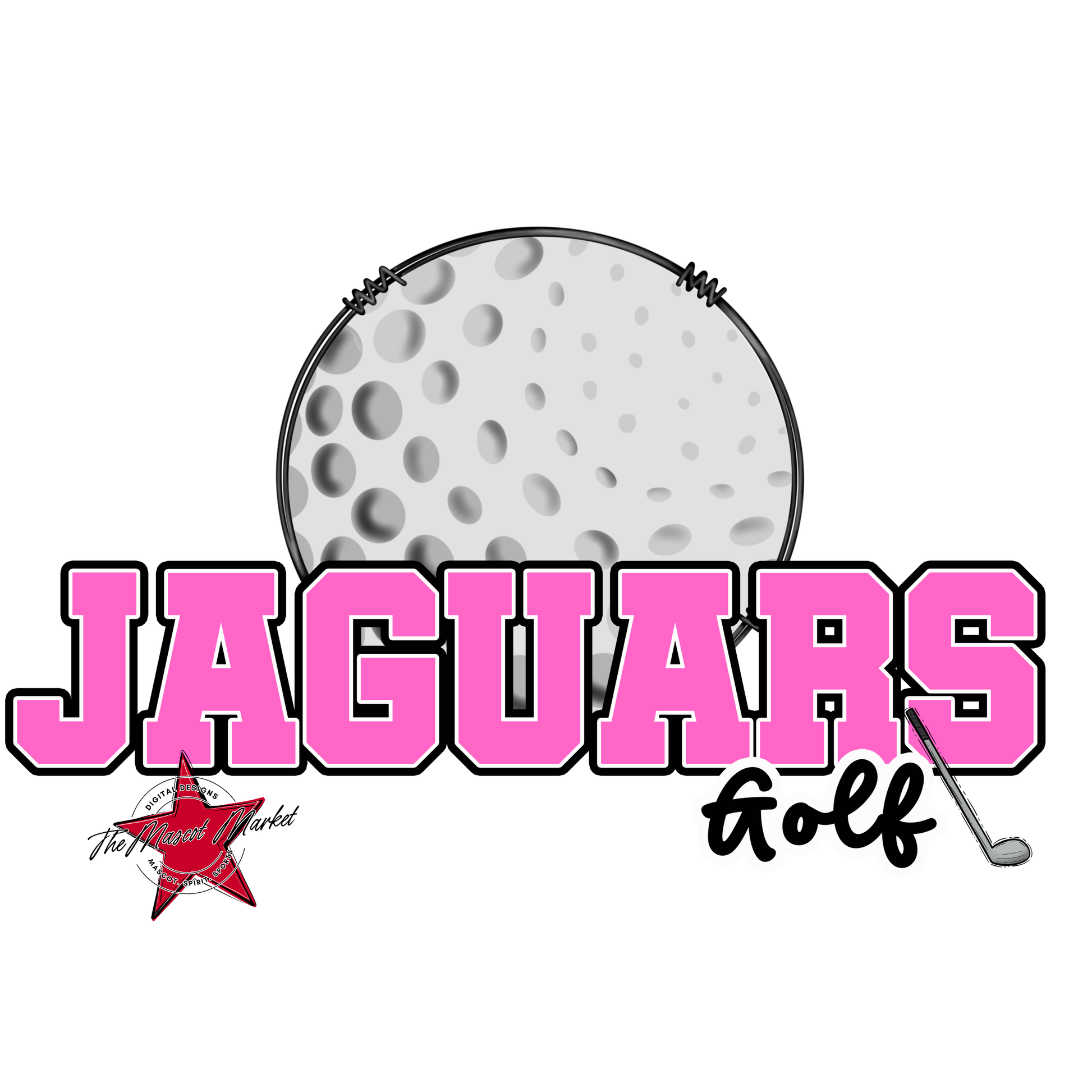 Jaguars Varsity Golf-Baby Pink