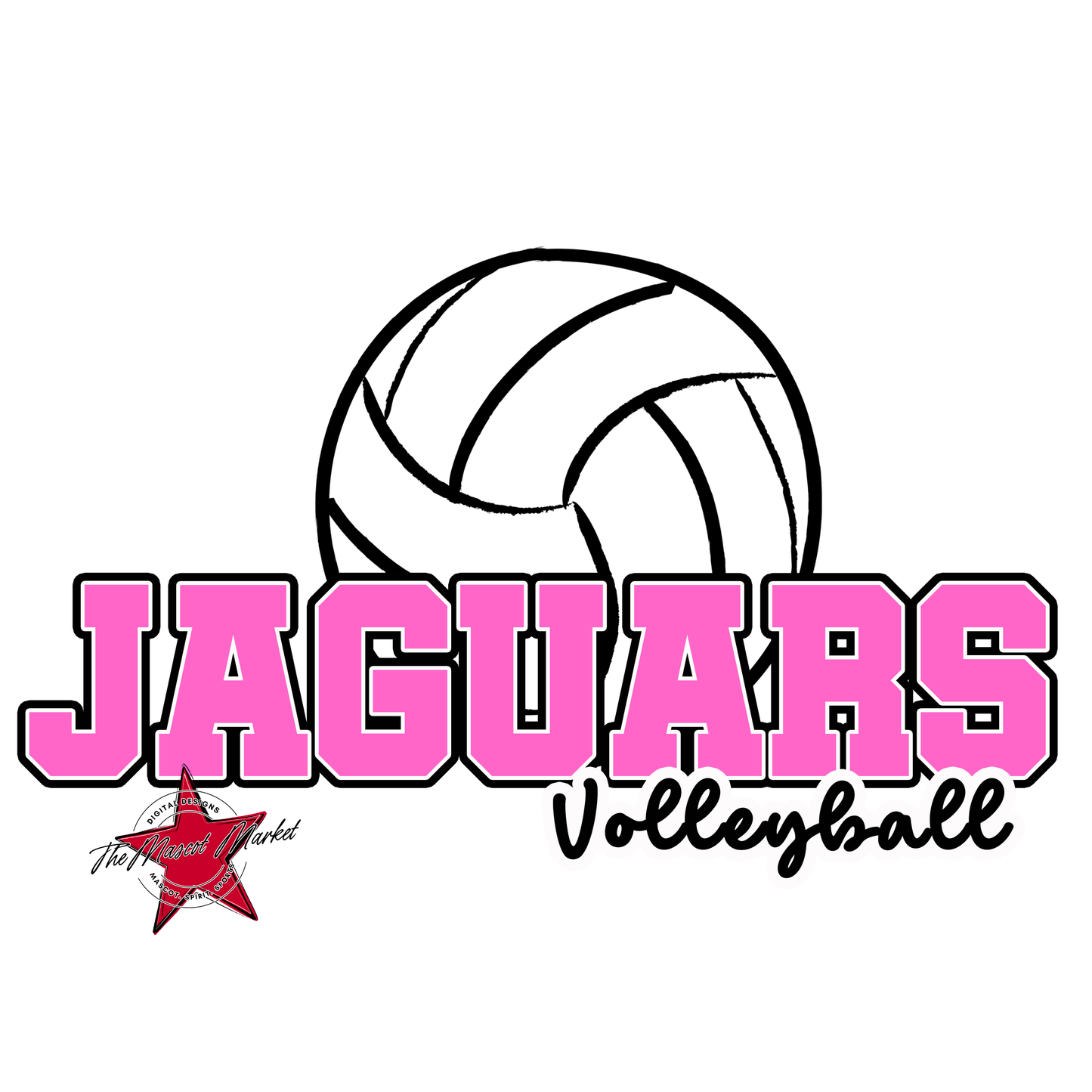 Jaguars Varsity Volleyball-Baby Pink