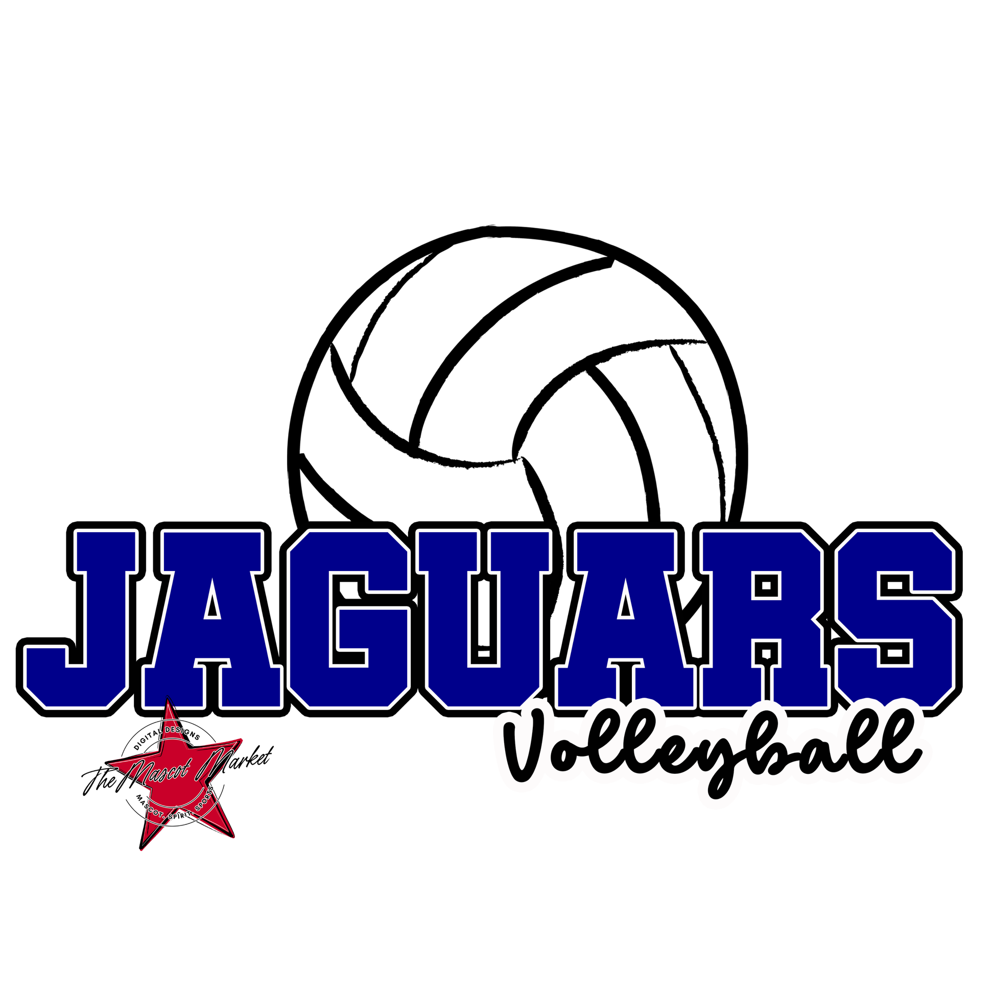 Jaguars Varsity Volleyball-Blue