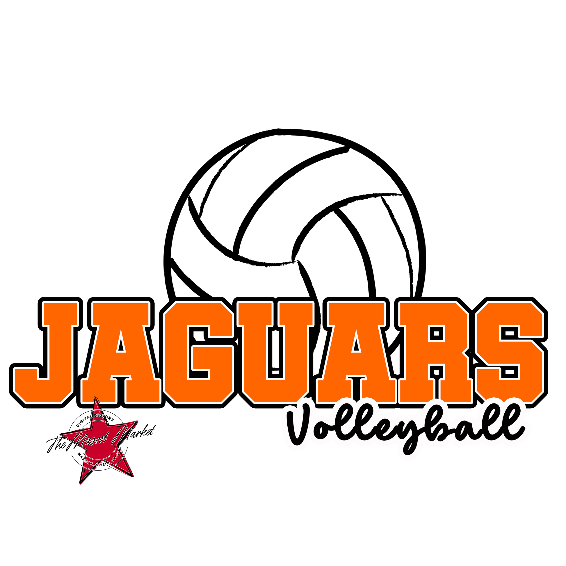 Jaguars Varsity Volleyball-Orange