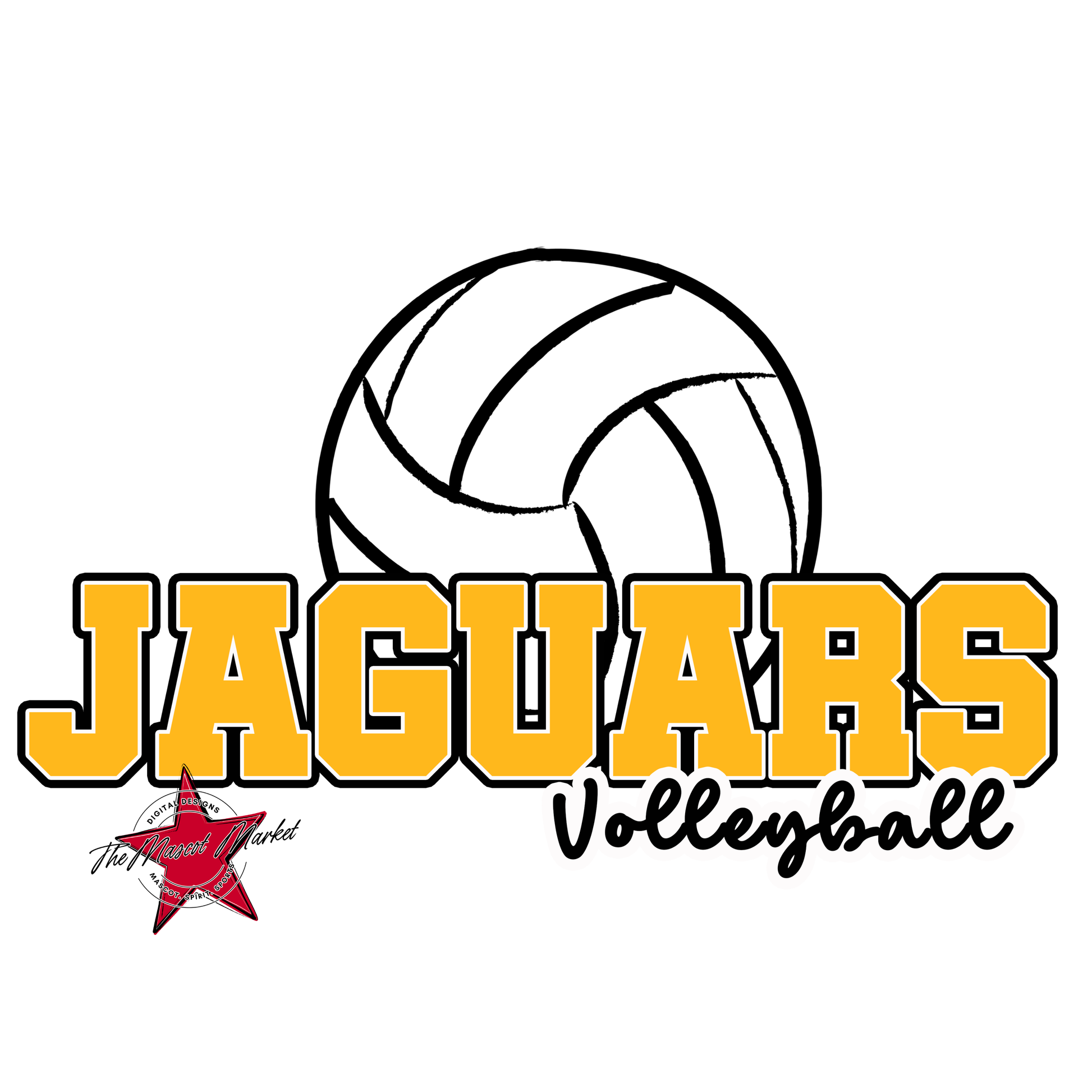 Jaguars Varsity Volleyball-Yellow