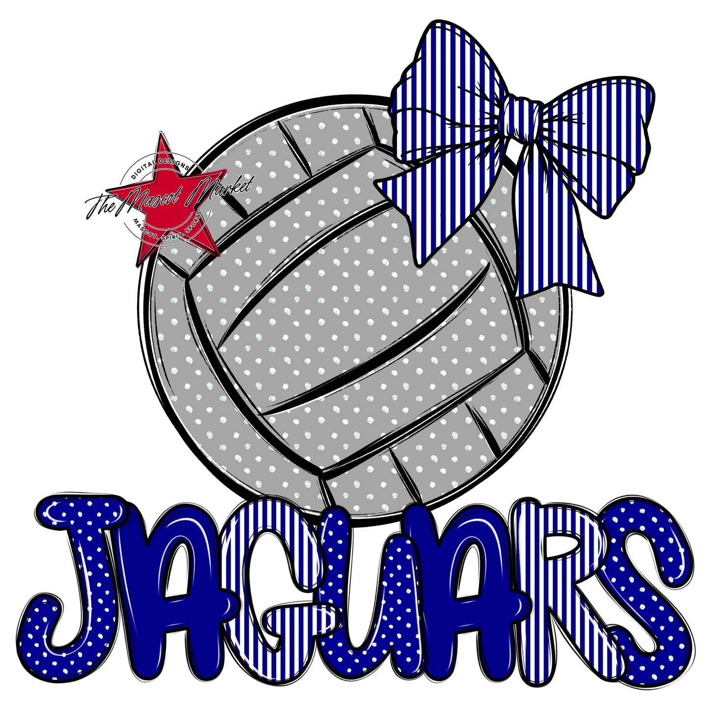 Jaguars Volleyball Spirit Design-Blue