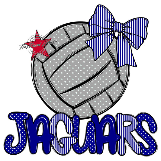 Jaguars Volleyball Spirit Design-Blue