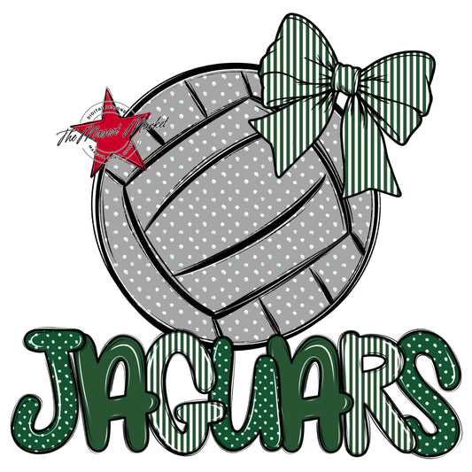 Jaguars Volleyball Spirit Design-Green