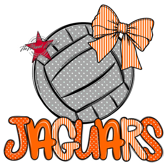 Jaguars Volleyball Spirit Design-Orange