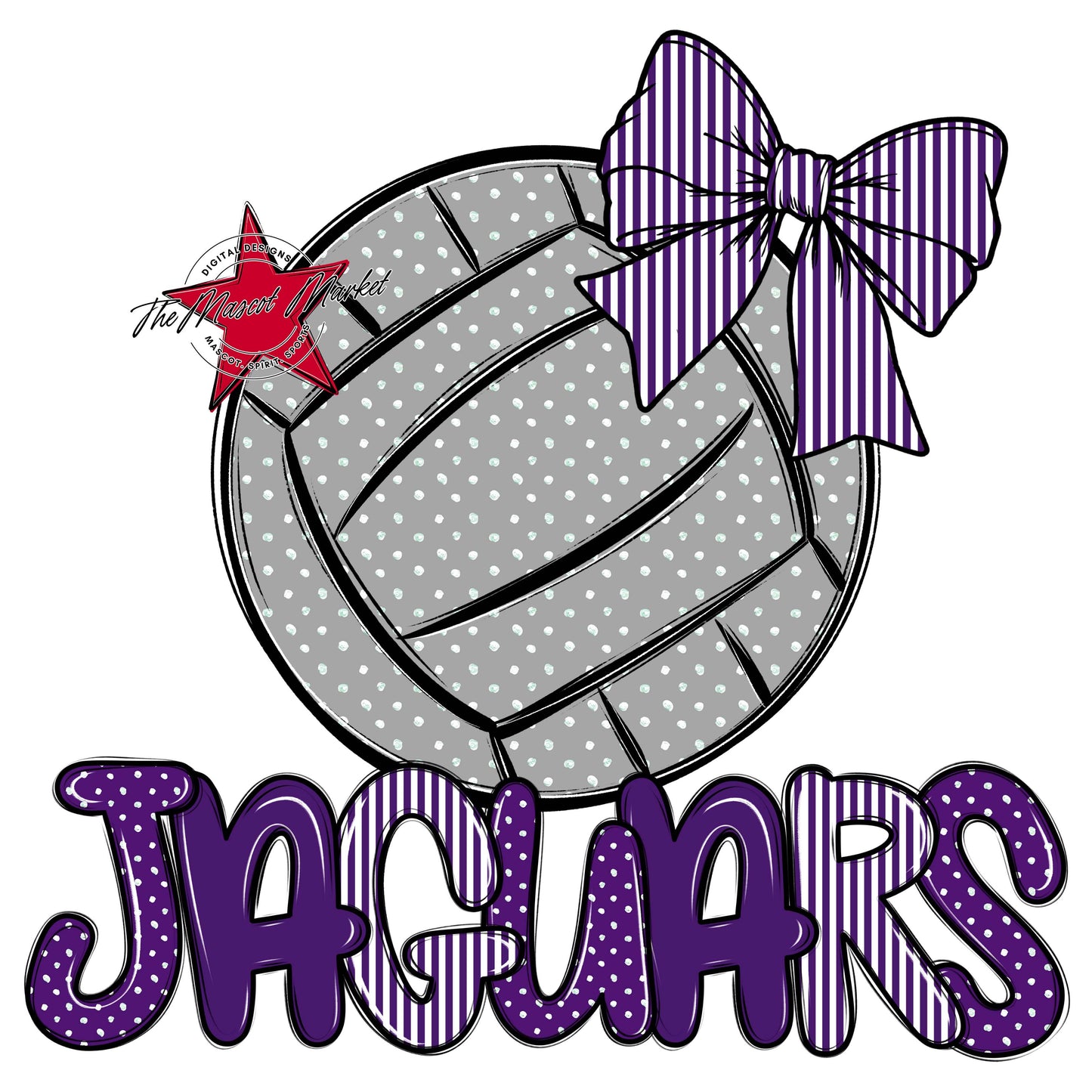 Jaguars Volleyball Spirit Design-Purple