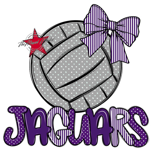 Jaguars Volleyball Spirit Design-Purple