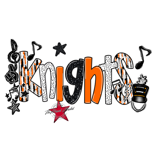 Knights Band Scrape-Orange
