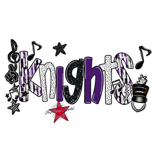 Knights Band Scrape-Purple