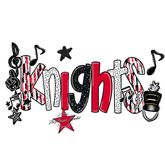 Knights Band Scrape-Red