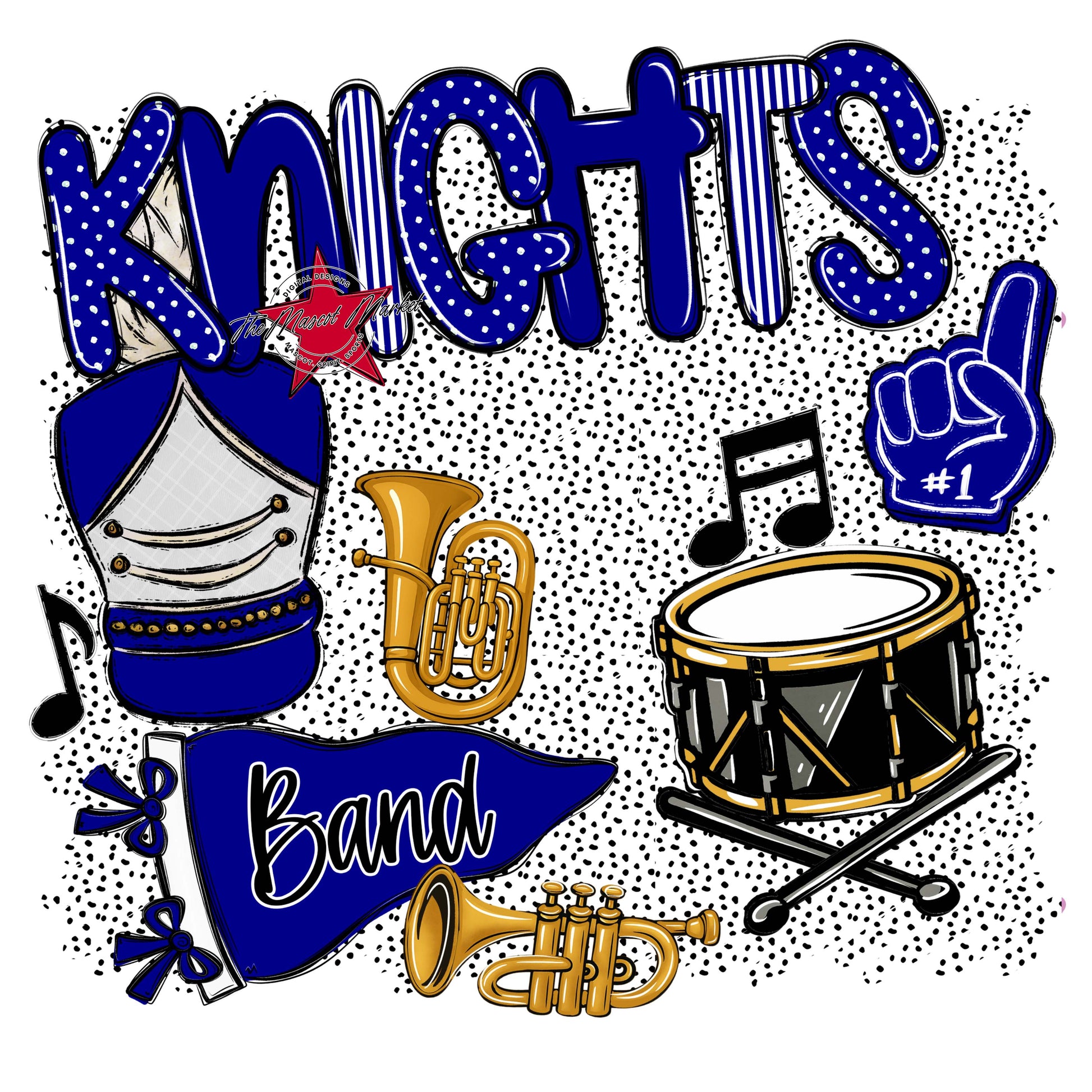Knights Band Spirit-Blue