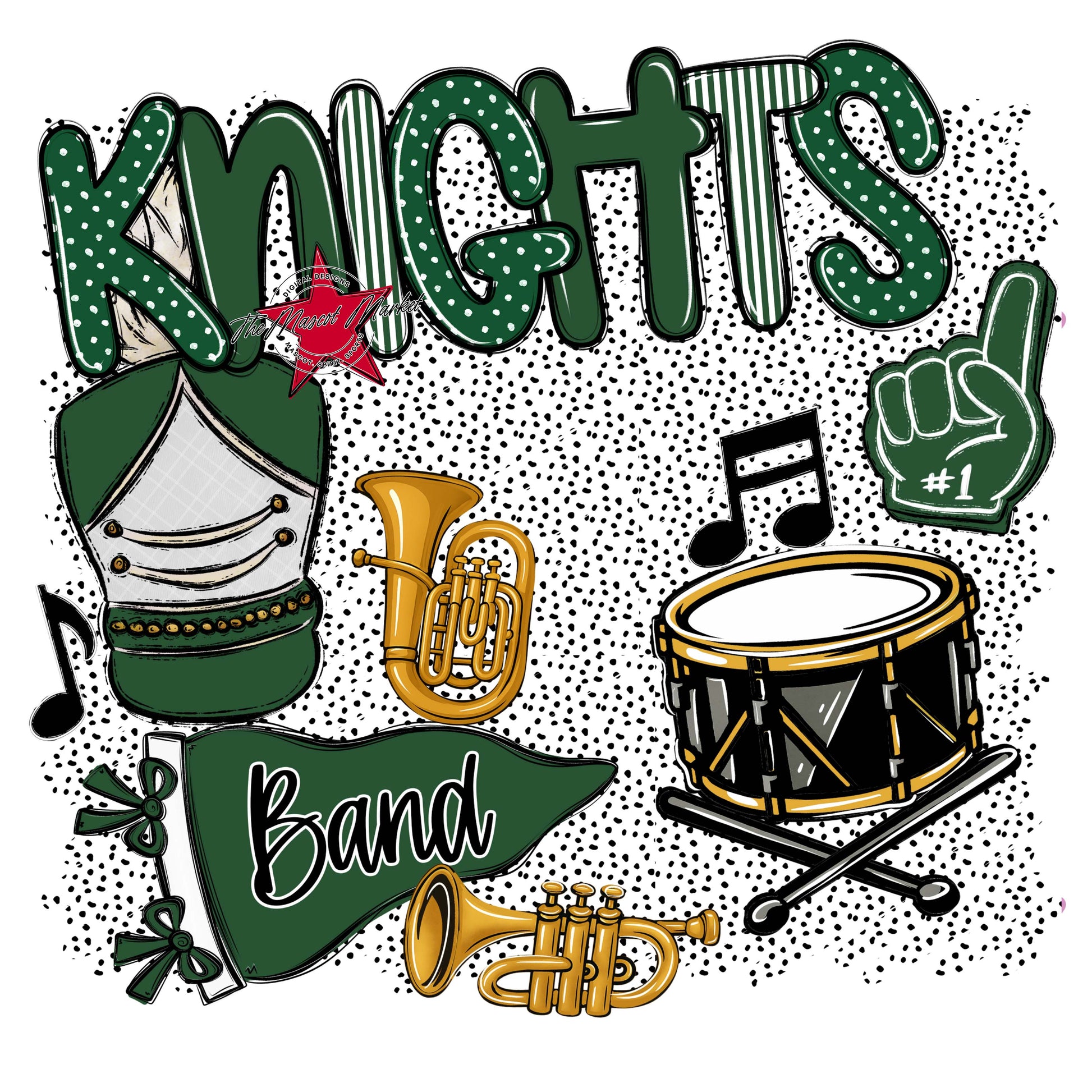 Knights Band Spirit-Green