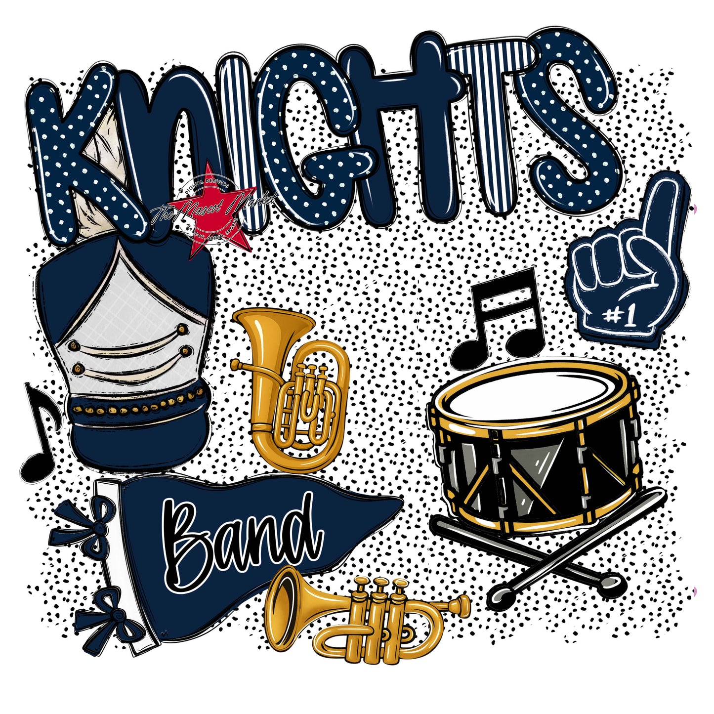 Knights Band Spirit-Navy