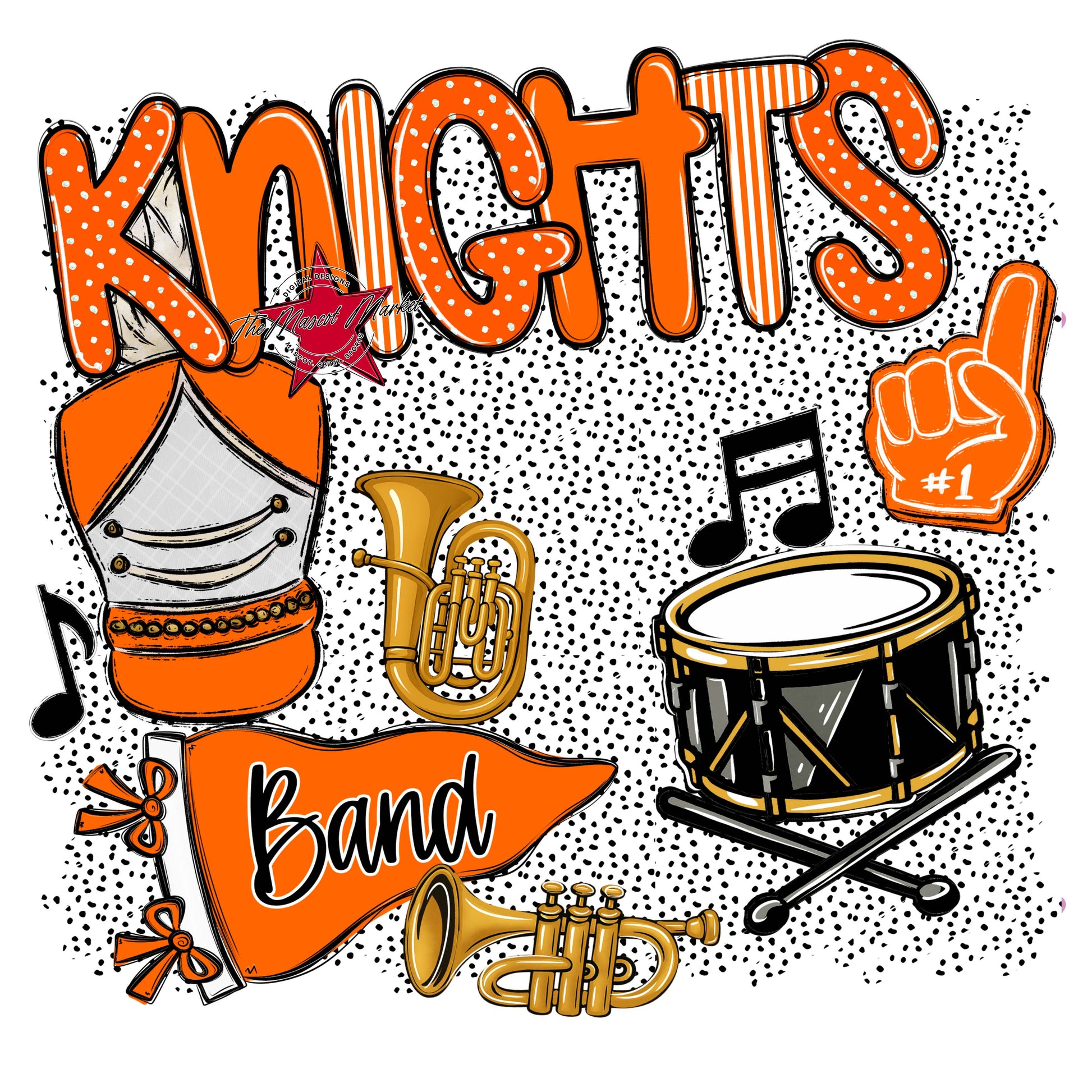 Knights Band Spirit-Orange