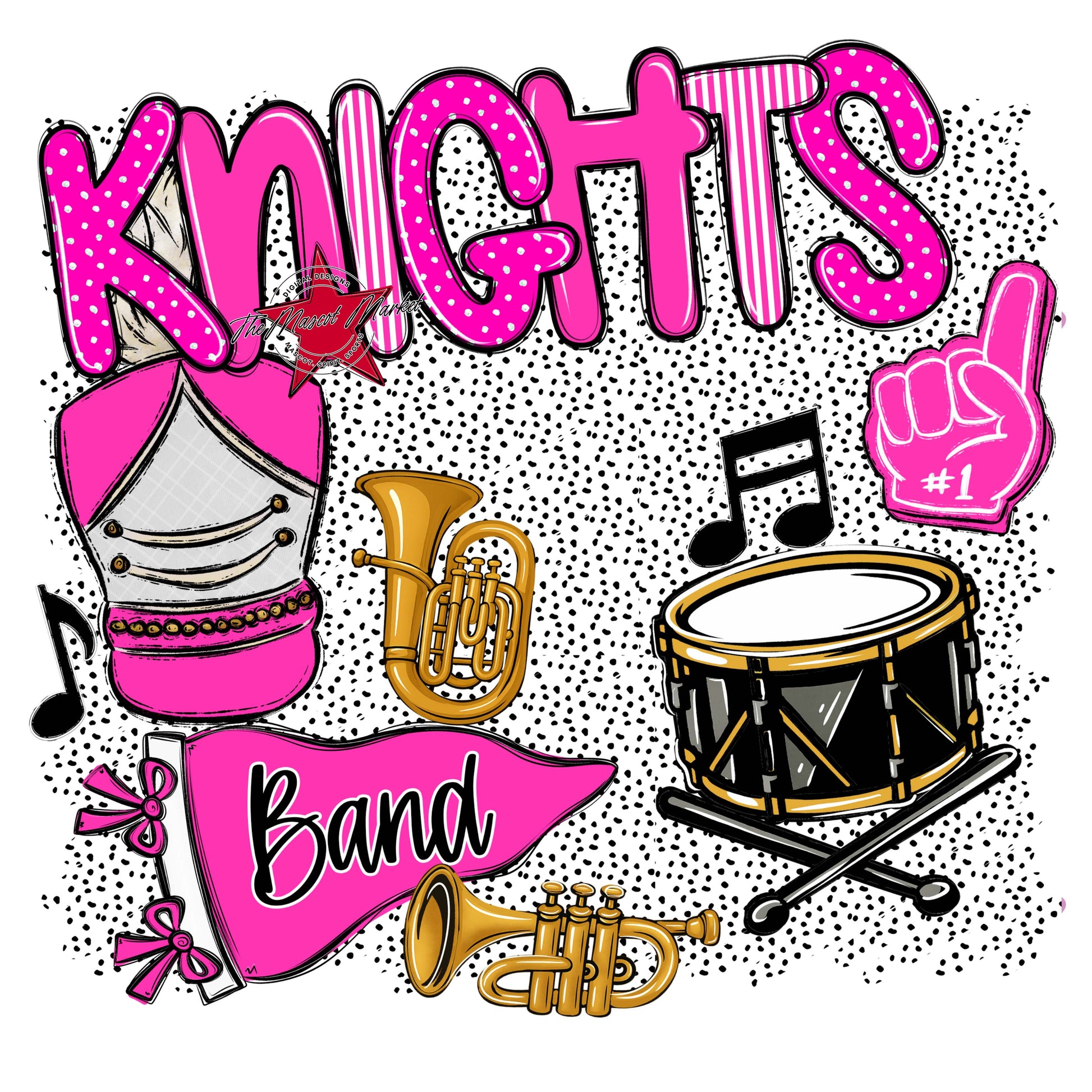 Knights Band Spirit-Pink
