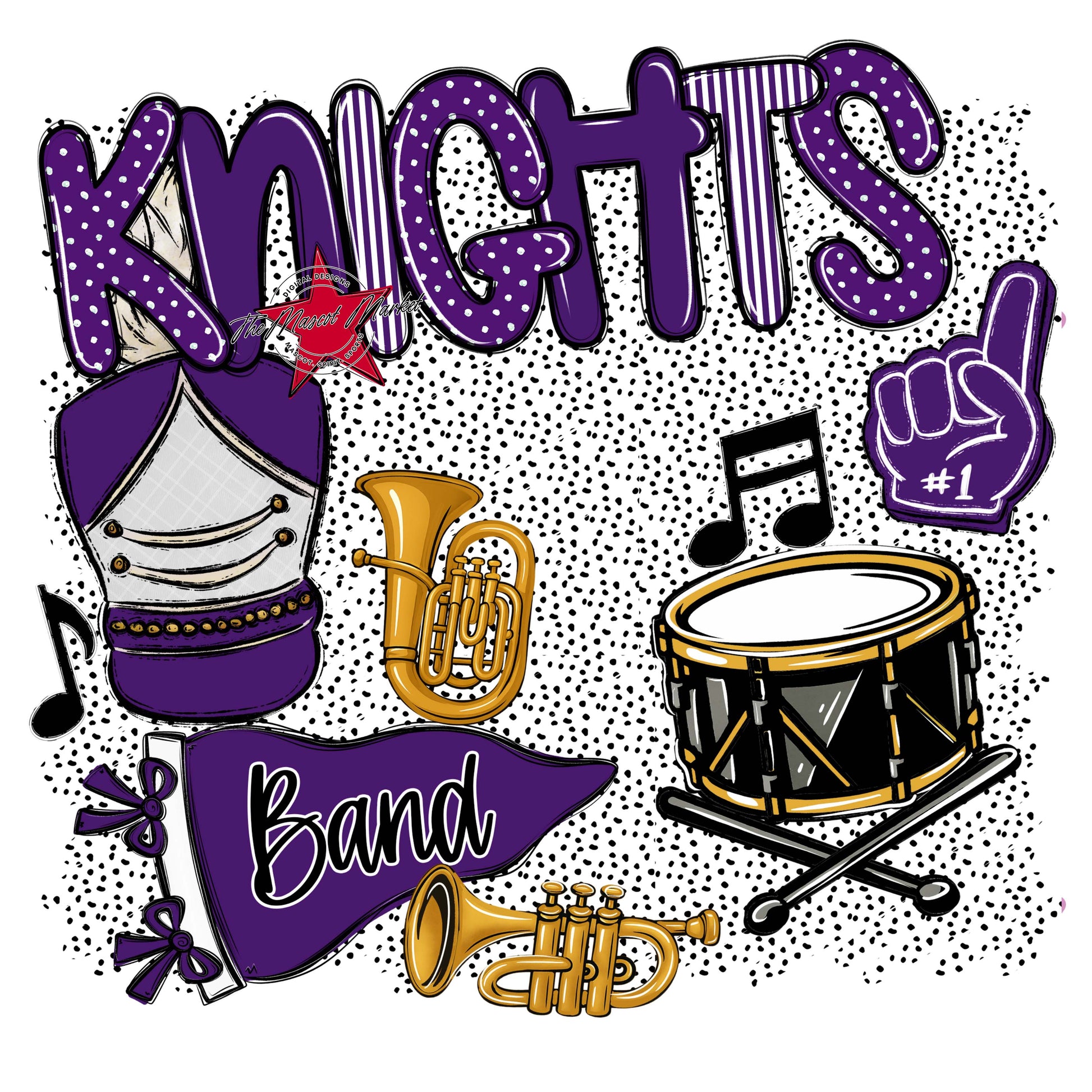 Knights Band Spirit-Purple